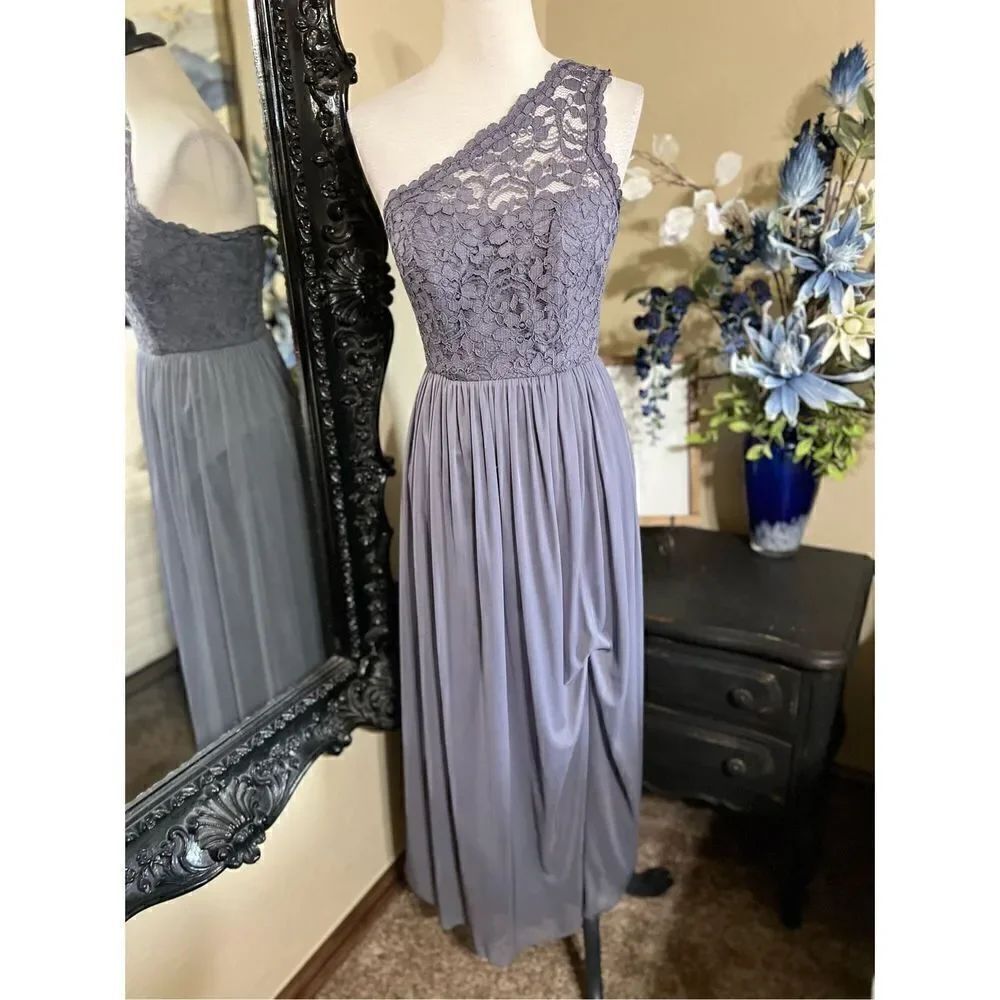 David's Bridal Cold Shoulder Brisesmaid Formal Dress Size 0
